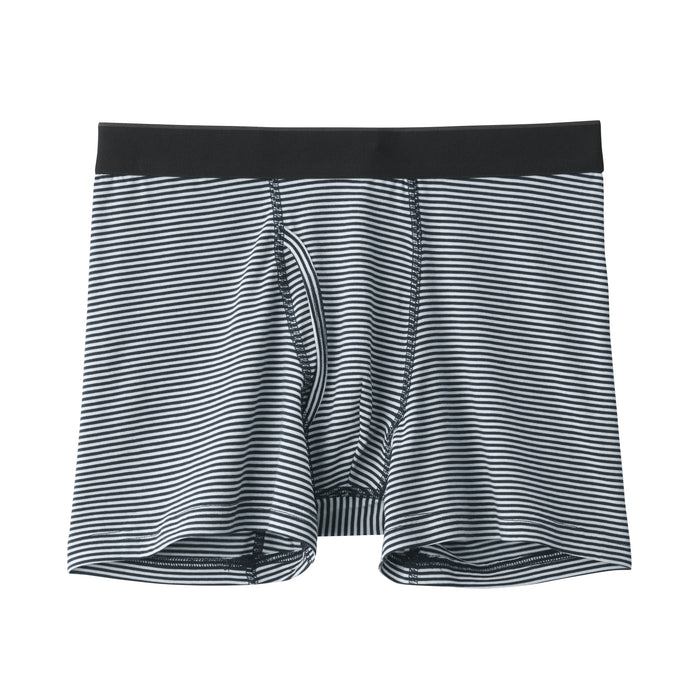 SA] 5Pcs/Set Muji Men Plus Size Mid Rise Breathable Boxers Briefs Elastic  Underwear