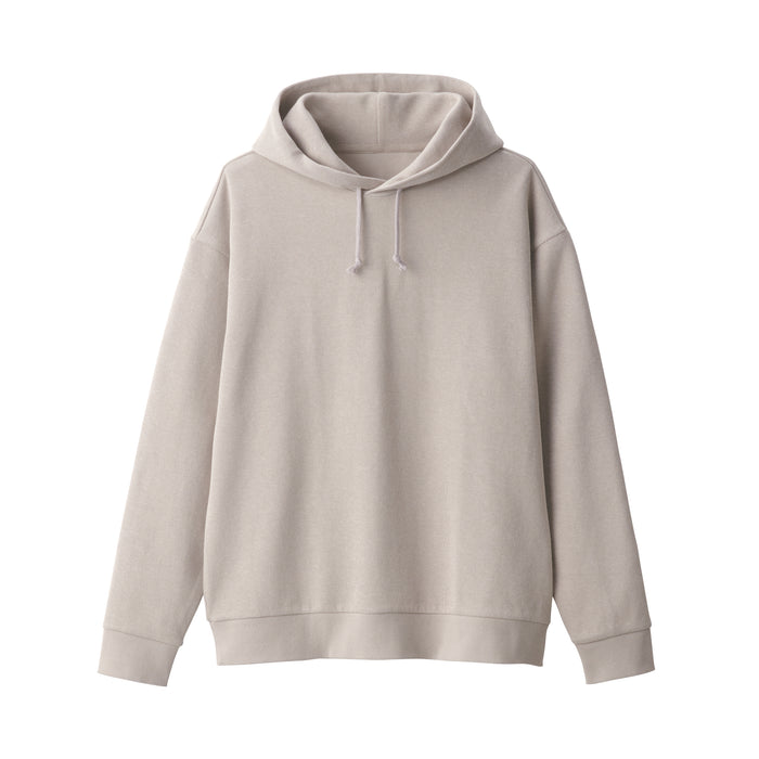 Men's Double Knitted Pullover Hoodie | MUJI USA