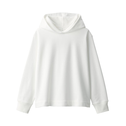 Women's Sweatshirt Pullover Hoodie Off White MUJI