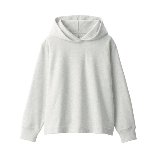 Women's Sweatshirt Pullover Hoodie Light Gray MUJI