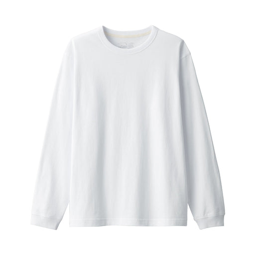 Men's Heavy Weight Jersey Long Sleeve T-Shirt White MUJI