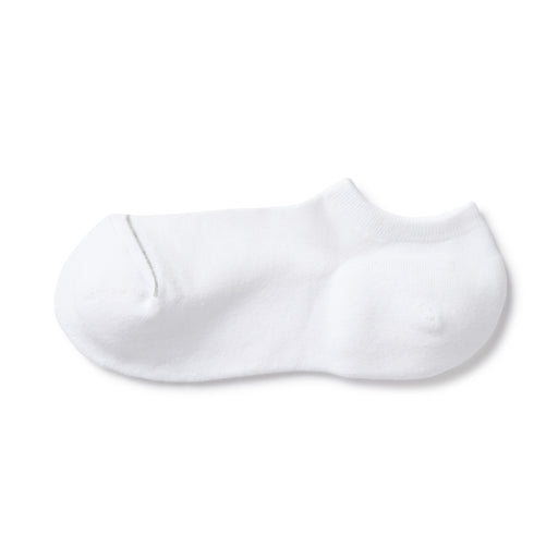Right Angle Pile Sneaker Socks Off White MUJI