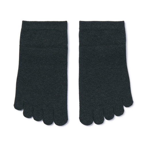 Right Angle Sneaker 5-Toe Socks Charcoal Gray MUJI