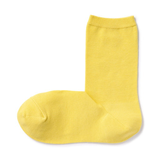 Right Angle 3 Layer Loose Top Socks Yellow MUJI