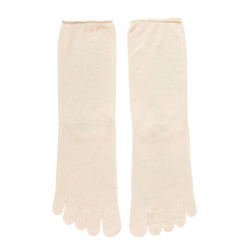 Right Angle Silk Blend 5-Toe Socks - 24.0cm (US W7.5/M6) MUJI