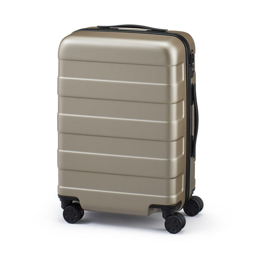 Adjustable Handle Hard Shell Suitcase 36L | Carry-On Beige MUJI
