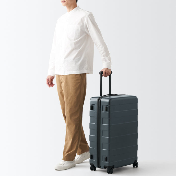 Adjustable Handle Hard Shell Suitcase 75L | Travel Luggage | MUJI USA