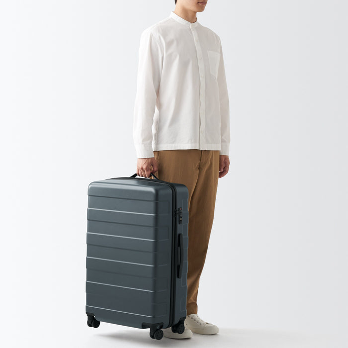 Adjustable Handle Hard Shell Suitcase 75L | Travel Luggage | MUJI USA