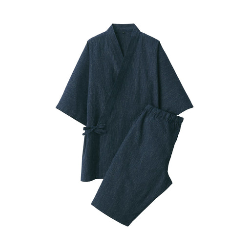Men's Shijira Jinbei Loungewear Set Dark Navy MUJI