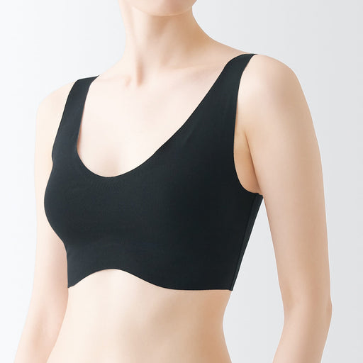 Women's Complete Seamless Cotton Half Top Bra MUJI