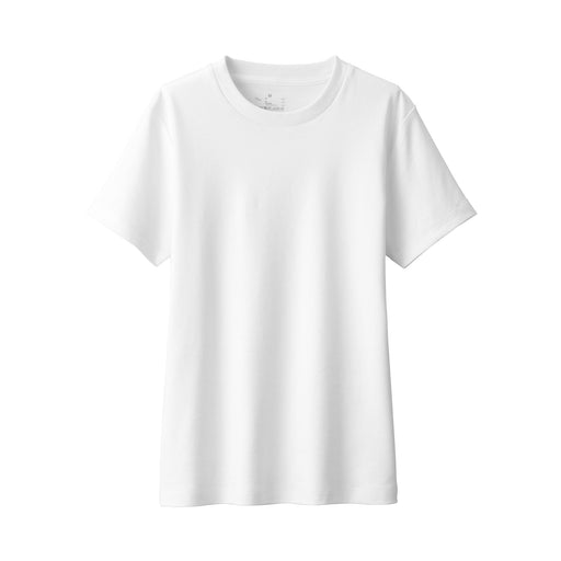 Women's Interlock Crew Neck T-Shirt White MUJI