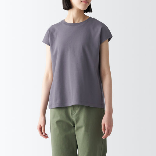 Women's Interlock French Sleeve T-Shirt MUJI