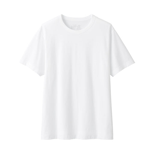 Men's Jersey Short Sleeve T-Shirt White MUJI