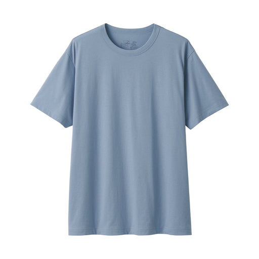 Men's Jersey Short Sleeve T-Shirt Light Blue MUJI