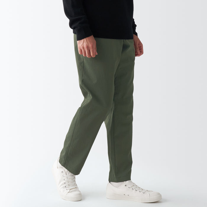 Men's Water Repellent Stretch Tapered Chino Pants | MUJI USA
