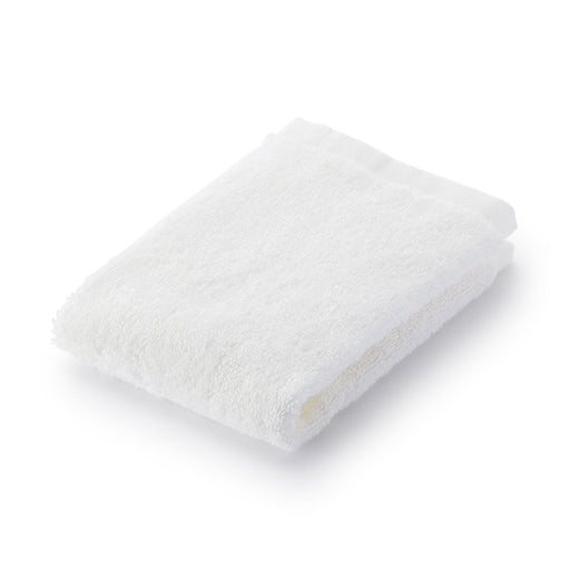 Pile Weave Hand Towel with Loop Off White MUJI
