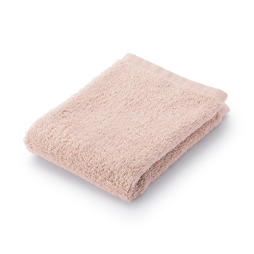 Pile Weave Hand Towel with Loop Smoky Pink MUJI