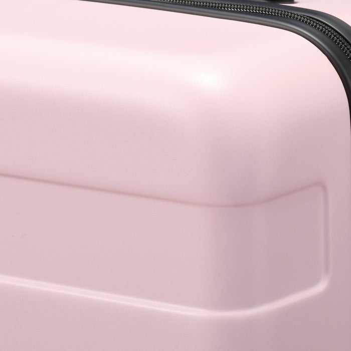 Adjustable Handle Hard Shell Suitcase 36L - Light Pink | Carry-On
