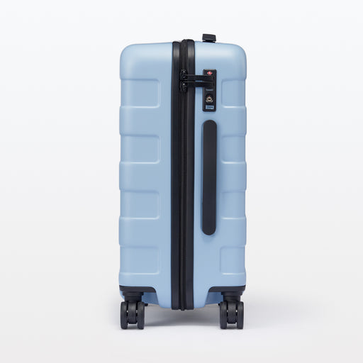 Adjustable Handle Hard Shell Suitcase 36L - Light Blue | Carry-On MUJI