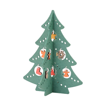 Color MDF Christmas Tree - Green - Large MUJI