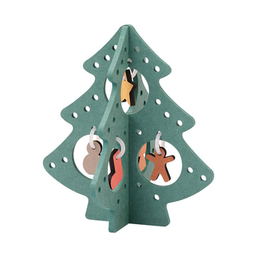 Color MDF Christmas Tree - Green - Small MUJI