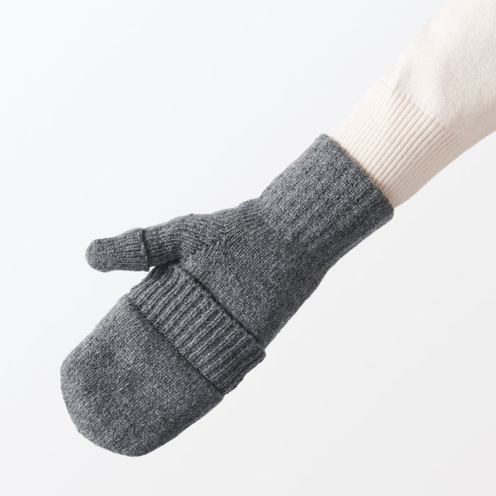 Accessories | Polyester USA | MUJI Gloves Winter Recycled Blend Fingerless