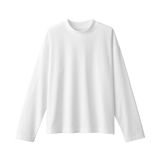 Women's Jersey Crew Neck Long Sleeve T-Shirt White MUJI