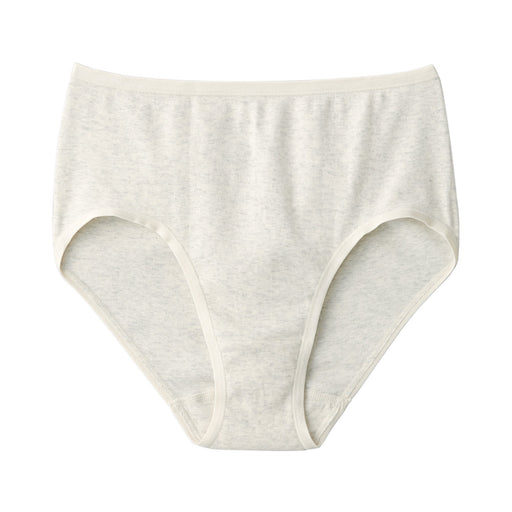 Women's Ribbed High Rise Panty Ivory MUJI