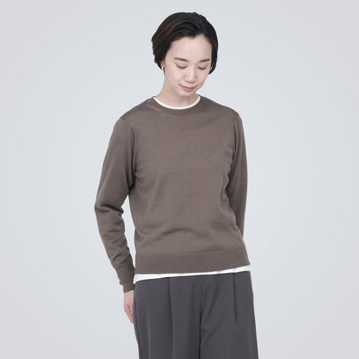 #wk 31 -imported- Women's High Gauge Wool Crew Neck Sweater MUJI