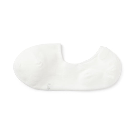 Silicone Gripper No-Show Socks Off White MUJI