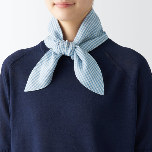 Cool Touch Patterned Scarf with Pocket MUJI
