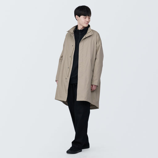 Men's Kapok Blend Stand Collar Filled Coat MUJI