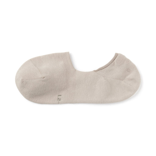 Silicone Gripper No-Show Socks Pale Brown MUJI