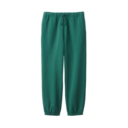 Men's Wide Sweatpants Smoky Green MUJI