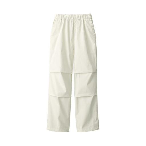 Women's Parachute Easy Pants Off White MUJI