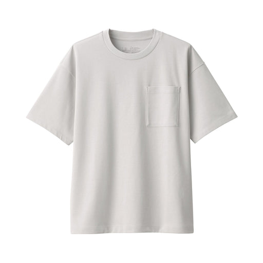 Men's Cool Touch Wide Short Sleeve T-Shirt Light Gray MUJI