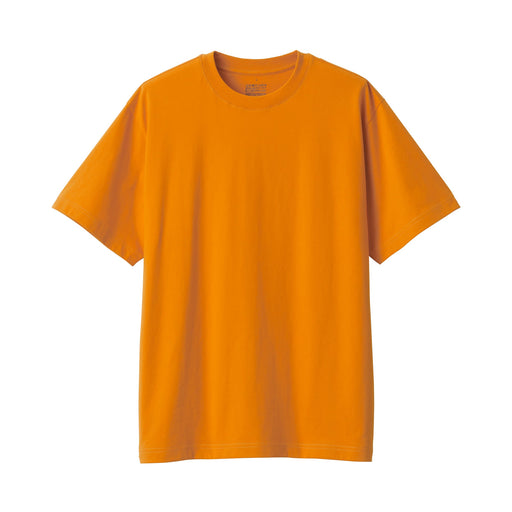 Men's Jersey Crew Neck Short Sleeve T-Shirt Orange MUJI
