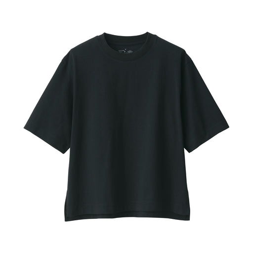 Women's Cool Touch Wide Short Sleeve T-Shirt Black MUJI