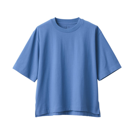 Women's Cool Touch Wide Short Sleeve T-Shirt Blue MUJI
