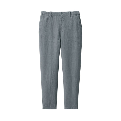 Men's Linen Tapered Pants Medium Gray MUJI