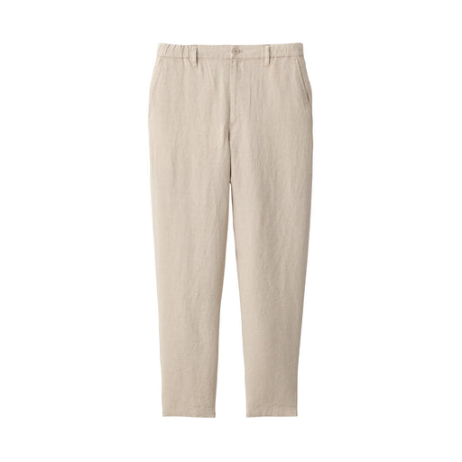 Men's Linen Tapered Pants Natural MUJI