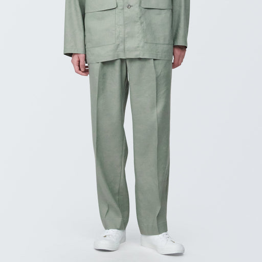 Men's Hemp Blend Straight Pants MUJI