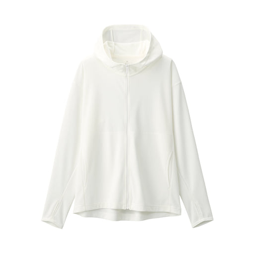 Women's UV Protection Quick Dry Zip Up Hoody Off White MUJI