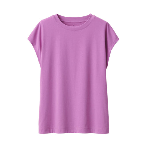 Women's Jersey French Sleeve T-Shirt Pink MUJI