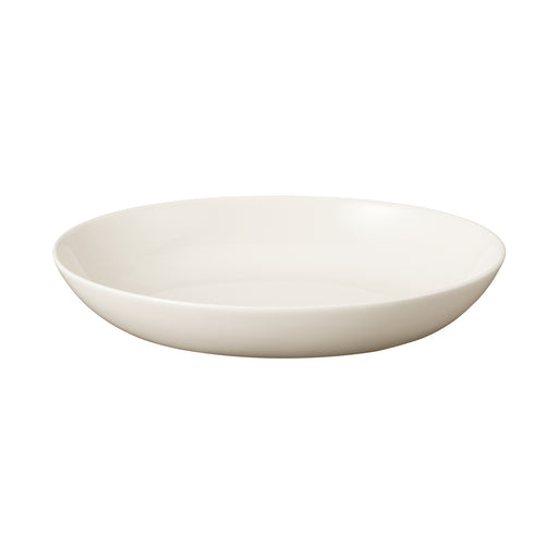 Beige Porcelain Oval Dish Large MUJI