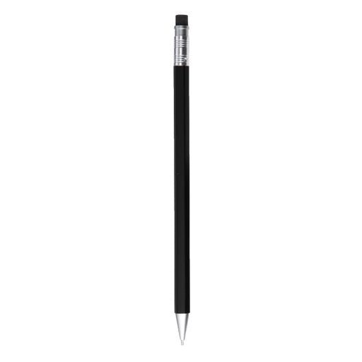 Wooden Hex Mechanical Pencil with Eraser 0.5mm Black MUJI