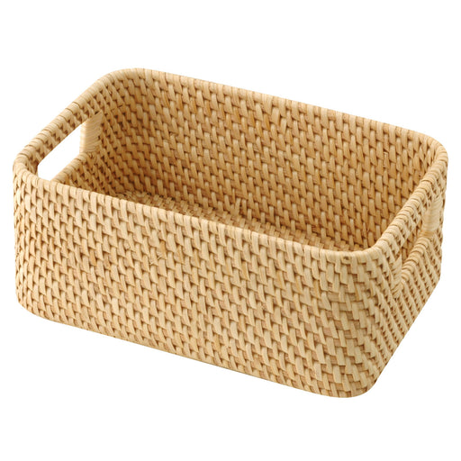 Rattan Stackable Box With Handle Default Title MUJI