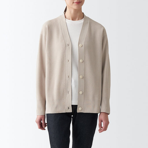 Women's Shape Keep V-Neck Cardigan MUJI