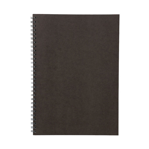 Dark Gray Double Ring Lined Notebook B5 MUJI